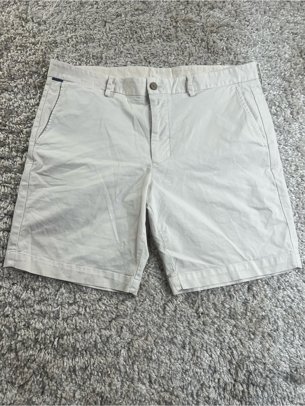 PennBilt White Flat Front Shorts size 38